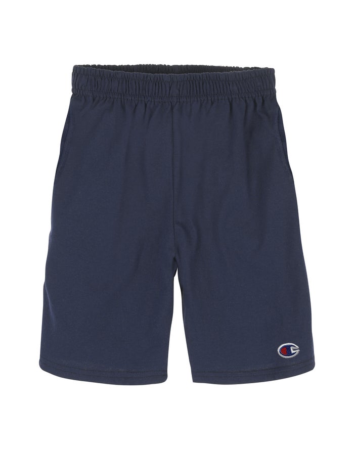 Champion Korte Broek Jongens - Donkerblauw - Everyday Cotton With Pockets ( 439670-EAD )